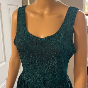 Sparkling blue/green dress